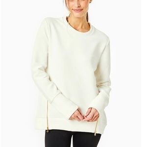 Addison Bay the everyday Crewneck Sz M white rib